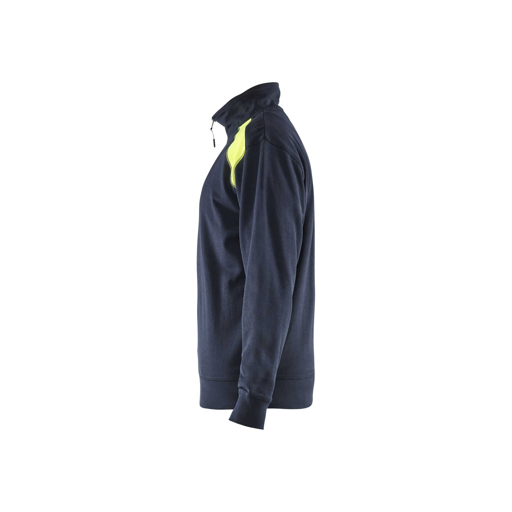 BLAKLADER 33531158 Half Zip 2 Tone Sweatshirt Work Sweatshirt MEN - 100% Cotton